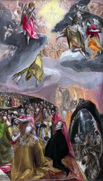 欧洲12-19世纪油画六_GRECO, El -1576-80 Spain- The Adoration of the Name of Jesus